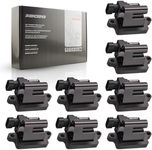 Micro Set of 8 Square Ignition Coil Pack Compatible with Cadillac Chevy GMC Escalade Avalanche Silverado Suburban Tahoe Savanna Sierra Yukon 4.8L 5.3L 6.0L 8.1L Replacement for C1208 UF271