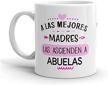 Kembilove Taza regalo día de la madre – Tazas Desayuno para Abuela con Mensaje de amor – Regalos originales para madres y abuelas – Regalo para abuelas – Tazas originales