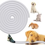 Cord Protectors from Pets No Chew, 13ft White Cable Sleeve Management, Wire Protector Tubing for Pet Dog Cat Rabbits Proof, Flexible Expandable Braided Cable Wrap Cover for USB Power Audio Video Cords