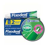 Fixodent Food Seal Plus Scope Denture Adhesive Cream Twin Pack 4 Oz