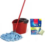 O-Cedar Quickwring Bucket & MF Cloth Mop + 1 Citrus PAC (Variety Pack)