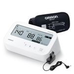 Omron HEM-7194T1-FLBIN Upper Arm Automatic Blood Pressure Monitor with AFib Detection, IntelliWrap 360° Accuracy Cuff, Large Display, AC Adapter included