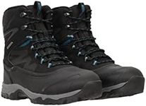 Mountain Warehouse Piste Basher Extreme Mens Snow Boots - Thinsulate Lined Shoes, Synthetic & Mesh Upper Footwear, IceLock Outsole - Best for Winter, Casual Walks, Black, 9 US