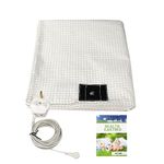 Grounding Sheet Grounding Bed Mat,Earthing Bed Sheet (76 * 80 inch) Natural Wellness and Healthy Earth Energy Sheet with UK Connection (193 x 203 cm)