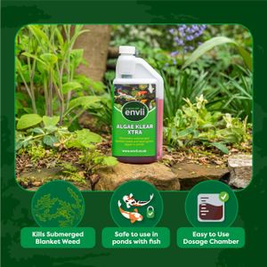 Envii Algae Klear Xtra Pond Blanket Weed Treatment – 500ml, Safe for Fish & Plants