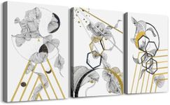 Canvas Wall Art For Living Room Large Size Modern Abstract Painting Bedroom Decoration Office Wall Decor Black And White Abstract pictures 3 Piece Framed Inspirational Posters Artworks Home Decor