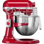 KitchenAid Professional 325 W Stand Mixer 6.9 Litre, Red, Ten Speed 40-200 rpm, Cake Mixer with Bowl - Includes Whisk, Beater and Dough Hook - 5KSM7990XBER, CB576