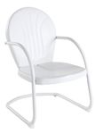 Crosley Furniture Griffith Metal Outdoor Chair - White