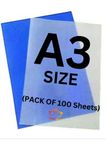 True-Ally A3 Size Book Spiral Binding Sheet Set of 2 (50 Blue + 50 Opac White) Total Sheets 100 (Size: 11.75 X 16.5 inch) (Pack of 100 (50 Blue + 50 White))