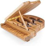 Picnic Time Toscana - a Brand Piano Bamboo Cheese Board/Tool Set, 9-Inch