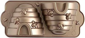 Nordic Ware Beehive Cake Pan, 10 Cup, Toffee