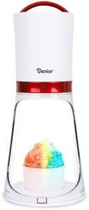 Darice Shaved Ice Machine – Crushed Ice Maker with 2 Ice Containers – Ice Shaver Machine for Fine and Coarse Ice – Ice Maker Crushed Ice for Slushie, Snow Cones, Cocktails, Drinks