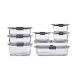 Rubbermaid Food Containers with Lids (18 Pieces Total), Set of 9 (Varied Sizes)