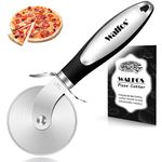 Walfos Pizza Cutter - Food Grade Stainless Steel Pizza Cutter Wheel with Anti-Slip Handle, Super Sharp and Durable Blade Ideal for Pizza, Pies- Easy to Use and Clean