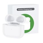 Medoque Wireless Charging Case for AirPods 3rd Gen, Compatible for AirPods 3rd Generation Charging Case, Airpod 3rd Generation Case, Bluetooth Pairing Sync Button, No Earbuds (White)