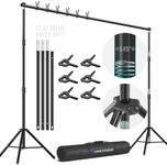 LimoStudio (Super Heavy Duty) 12.6 ft. Wide x 10.4 ft. Tall Backdrop Stand, Upgraded Model 1.45" Thick Pole, Super Structure Heavier & Stronger, No Wobble Background Support System Kit, AGG1782