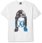 STAR WARS Men's R2D2 Collage T-Shirt, White, Large