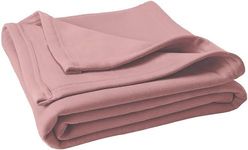 THE HOME TALK Fleece Blanket for Kids/Pets- 42 X 29 Inch- Pack of 1 | Polar Thermal Lightweight Spread | Soft Plush Material | All Season Blankets for Small Kids | Pet Blankets for Dogs, Cats (Pink)