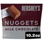 HERSHEY'S NUGGETS Milk Chocolate Candy, Individually Wrapped, 10.2 oz Share Bag