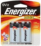 Energizer 9V Alkaline Battery Retail Pack - 2-Pack