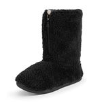 Polar Mens Sherpa Slipper BootsAnti-Slip Indoor Bootie Slipper with Funny Quote on its OutsoleSoft and Fluffy House Slipper with Memory FoamAnkle Boot Slippers - Black - AYC0852/UK12