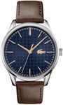 Lacoste Vienna Brown Leather Blue Dial Men's Watch