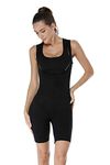 IRIS Neoprene Full Body Shaper Sauna Sweat Suits Hot Slimming Waist Trainer Weight Loss Vest Bodysuit Workout Pants Top with Sleeve Women(XL)