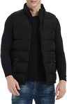 TUVEKE Black Men's Puffer Vest Slee