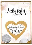 Jolicoon Pregnancy announcement scratch card - You are going to be an uncle with envelope - Baby announcement uncle