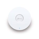 TP-Link AX1800 Wi-Fi 6 Dual Band Gigabit Ceiling Mount Access Point, Omada Mesh, Power over Ethernet (802.3at) or DC, Easily Mount to Wall or Ceiling, Free EAP Controller Software, Easy use(EAP610)