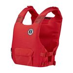 Mustang Survival - Khimera Dual Flotation PFD for Adults (Red - One Size Fits All) Slim Profile, Option to Boost Buoyancy, Excellent for Paddlers and Sailors…