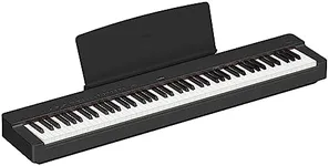 Yamaha P-225 Digital Piano with 88 Graded Hammer Compact Keys and 24 Instrumental Voices, Lightweight and Portable, Black