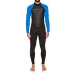 O'Neill Wetsuits Men's Reactor-2 3/2mm Back Zip Full Wetsuit, Black/Ocean, L UK