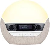 Lumie Bodyclock Luxe 700FM | Wake-Up Light with FM Radio, Bluetooth Speakers, Sunrise/Sunset Features and Low-Blue Light for Sleep