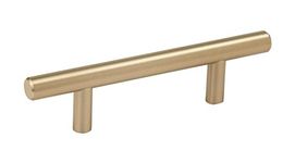 Amerock Bar Pulls 3 in (76 mm) Center-to-Center Golden Champagne Cabinet Pull - 10 Pack