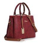 EXOTIC Women's Punched Hand/Sling Bag (Maroon)