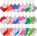 Gytera 27 Pcs Mini Pop Fidget Toys Adults, Simple Pop Keychain Bulk Push Bubble Sensory Stress Relief Toys for Kids, Small Pop Key Chain Decorations Gift for Kids Basket Stuffers Filler