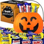 Halloween Chocolate Bars - Butterfinger, CRUNCH, BabyRuth - Bulk Chocolate 100pc - Ideal Trick or Treats Sweets, Halloween Party Bag Fillers