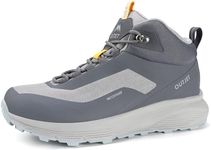 OUTJET Men's Waterproof Hiking Boots Lightweight Comfortable Breathable Outdoor All-Terrain Trekking Ankle Boots