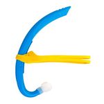 FINIS Stability Snorkel Jr - for Ages 6-10 - Swim Training Snorkel with Head Strap, Shorter Tube & Small Mouthpiece - for Swim Lessons, Swim School & Competition Training - Ocean Blue