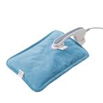 ZYBUX - Rechargeable Electric Hot Water Bottle Bed Hand Warmer Pain Relief Massaging Heat Pad Cozy | Hot Therapy for Stiff Neck, Sore Muscles, Cramps (Blue)