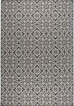 Nicole Miller New York Patio Country Danica Transitional Geometric Indoor/Outdoor Area Rug, Black/Grey, 3'11"x5'2"