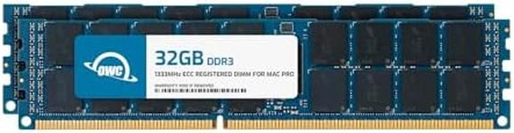 OWC 64GB (2x32GB) DDR3 ECC Registered CL9 PC3-10600 1333MHz SDRAM Memory RAM Upgrade Module Compatible with All 2013 Mac Pro 6,1 Models