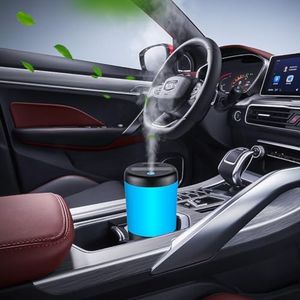 One Fire Car Diffuser Car Humidifier, 7 Colors Car Diffusers for Essential Oils Mini Humidifier, Portable Humidifiers Car Essential Oil Diffuser, Car Oil Diffusers Essential Oil Car Diffuser for Car