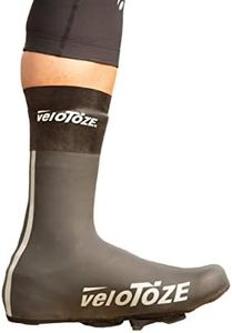 veloToze Neoprene Shoe Cover (Waterproof Cuff Included), Black Large
