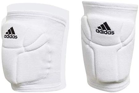 adidas unisex-adult Elite Knee Pad, White/Black, Large