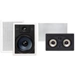 Polk Audio RC85i 2-way Premium in-Wall 8" Speakers (Pair) + Polk Audio 255c-RT 2-way in-Wall Center Channel Speaker (The Vanishing Series)