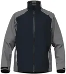 fit space Waterproof Golf Rain Jacket for Men 20K Performance Lightweight Rain Jackets for All Sports (Grey-full-zip, Large)