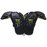 Schutt Sports Y-Flex 4.0 All-Purpose Youth Football Shoulder Pads, 2XS, Black/Neon Green (801058010657)