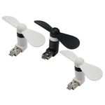 Akust 2-in-1 USB / Micro USB OTG Mini Fan for Android Mobile Phone / Tablet PC / Desktop 3 PCS